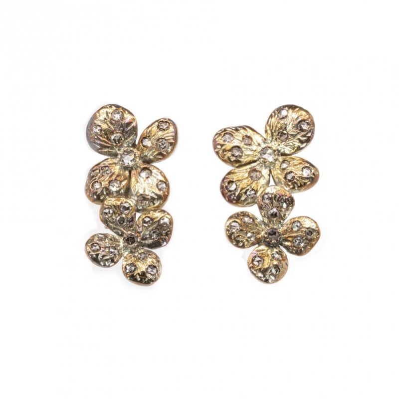 Orecchini in oro con diamanti OR-TENSIA BI LIN OR