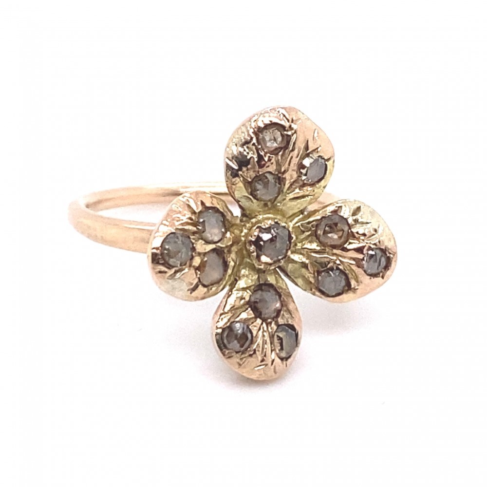Anello in oro con diamanti OR-TENSIA M1 AN