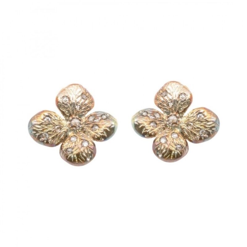 Orecchini in oro con diamanti OR-TENSIA M3 OR