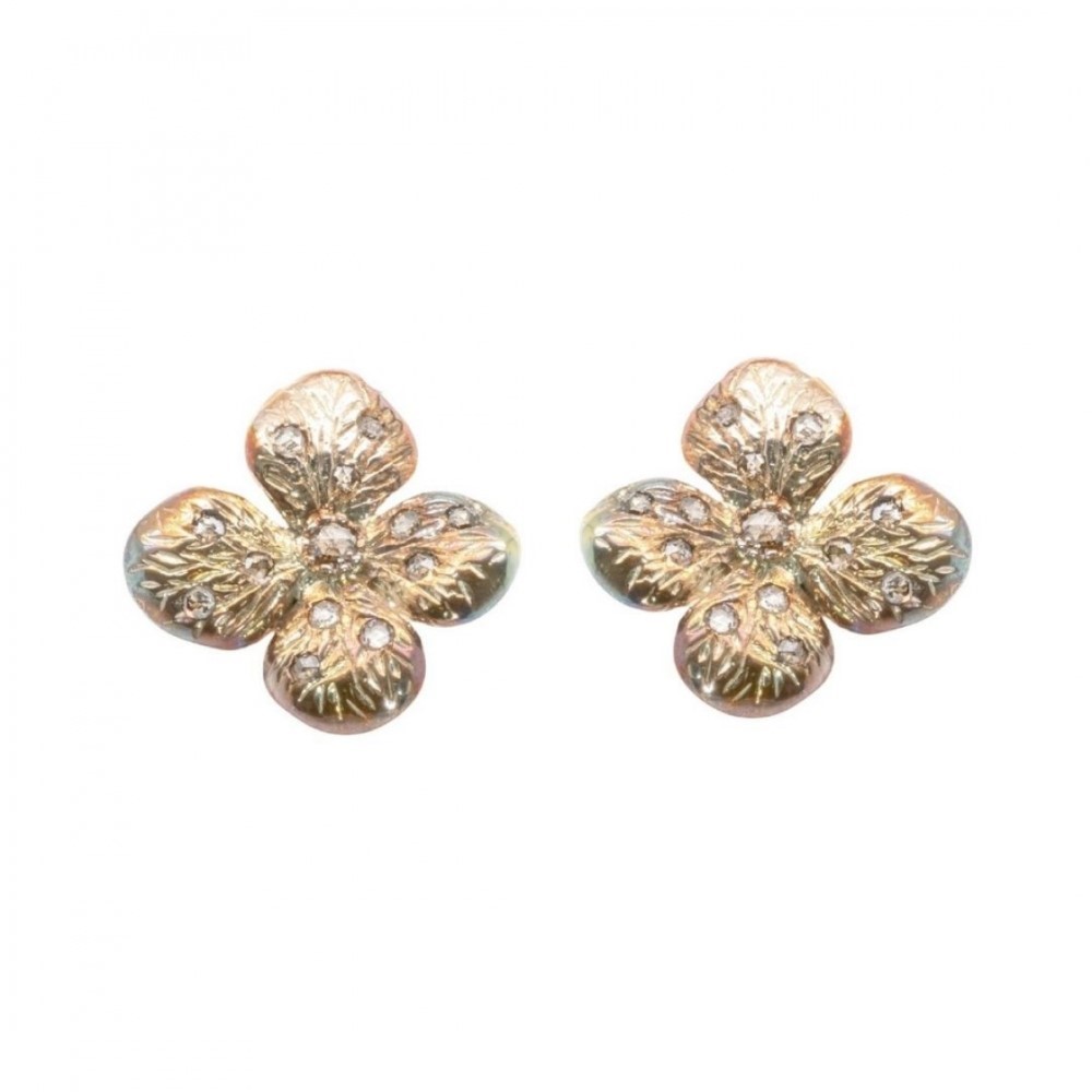 Orecchini in oro con diamanti OR-TENSIA M3 OR