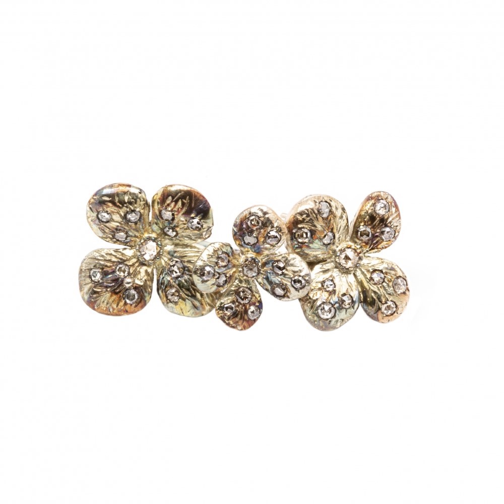Anello in oro con diamanti OR-TENSIA TRI LI AN