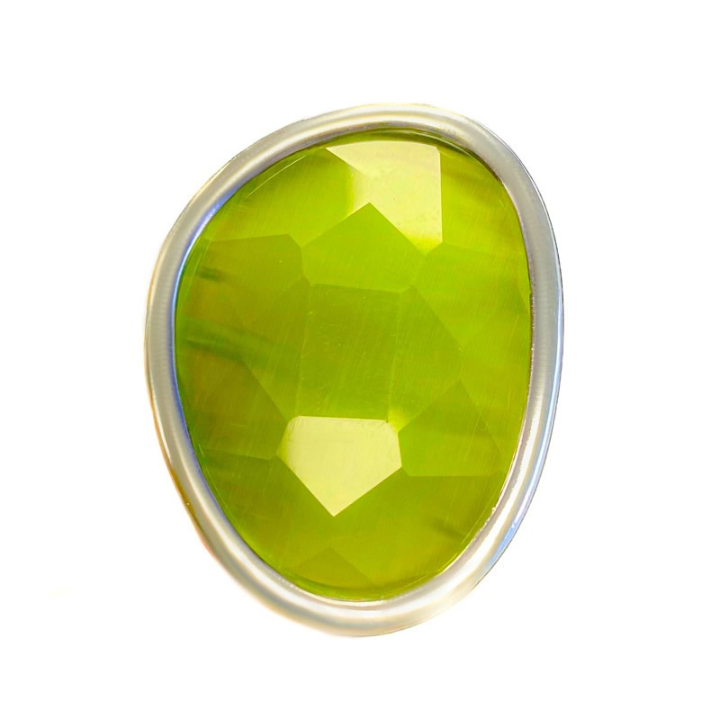 Anello in Argento con Pietra verde <br><h6>SM 01 A</h6> - immagine 2
