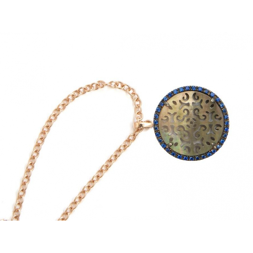 Bracciale in argento e zirconi con madreperla BRAR 003 TPM