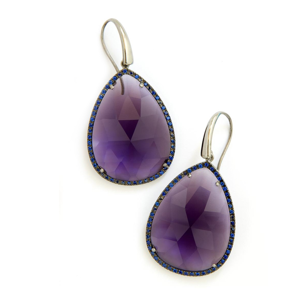 Orecchini in argento e zirconi con cristallo ORAR 002 GG