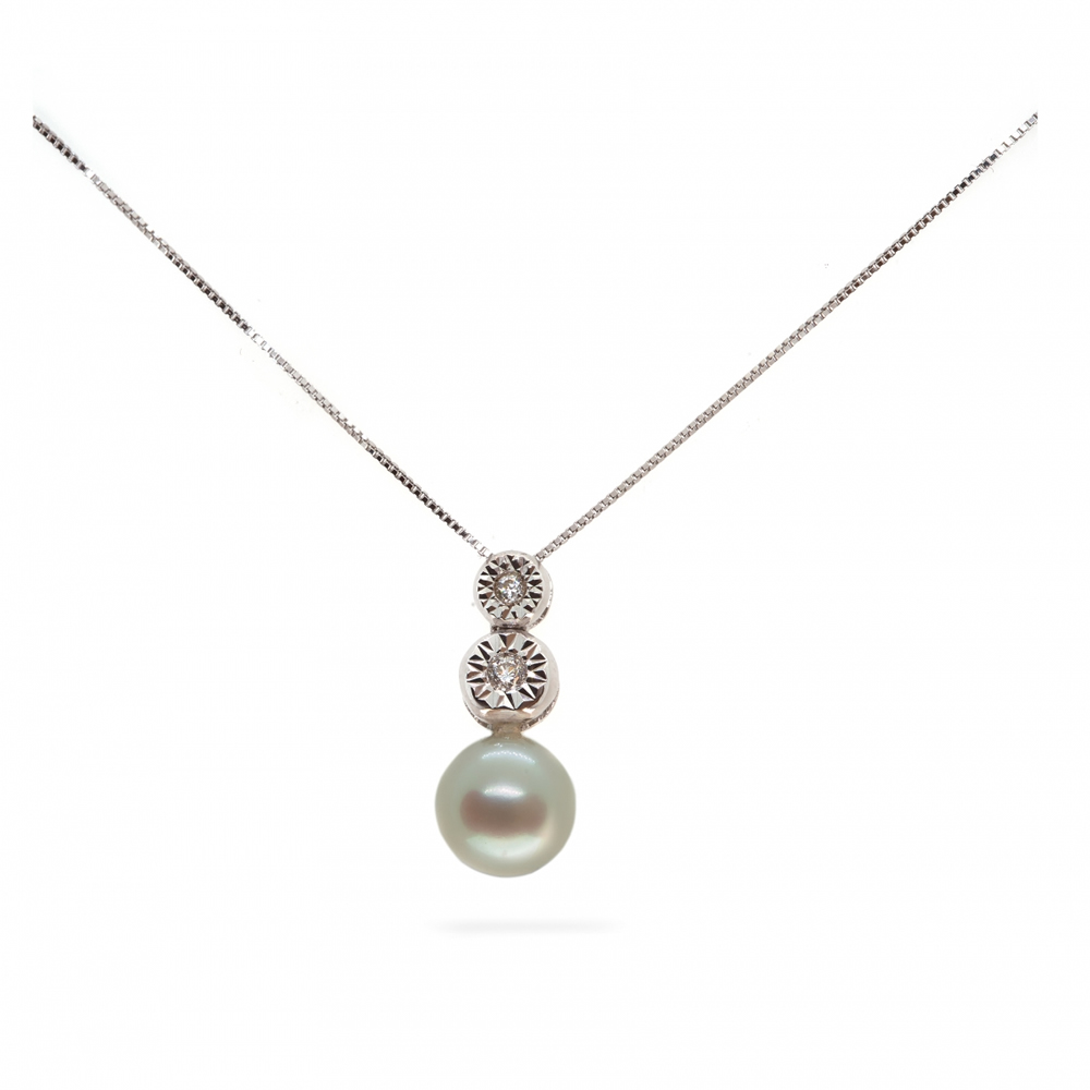 Pendente in oro, diamanti e perla CION-ORPE-235