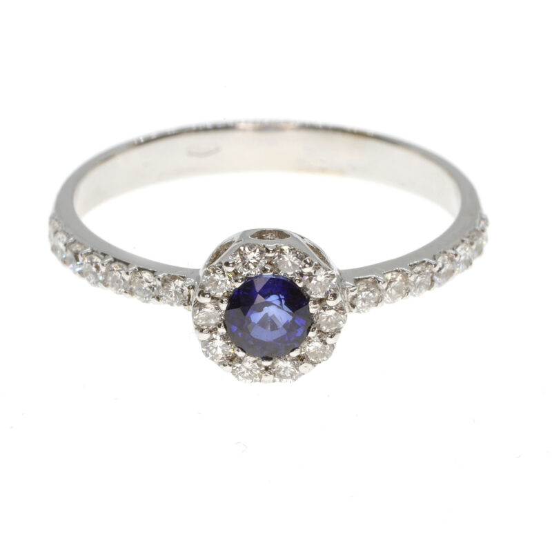 Anello in oro, diamanti e pietra preziosa ANF-262 ZA