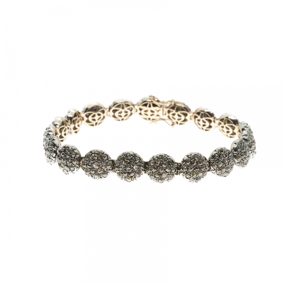 Tennis in oro e argento con diamanti PAR.ST.NEW TENNIS PIC