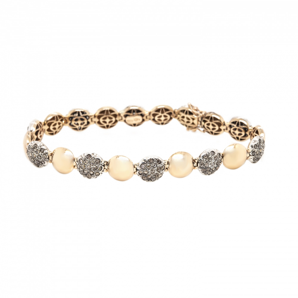 Tennis in oro e argento con diamanti PAR.ST.NEW TENNIS PIC LI
