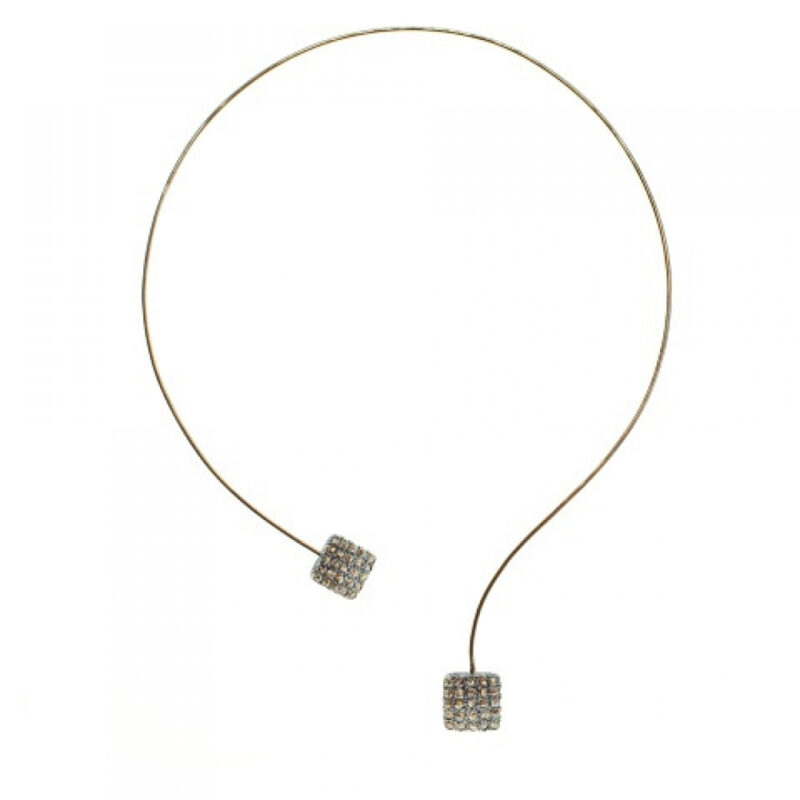 Collana in oro e argento con diamanti PAR.ST.NEW QUAD COL