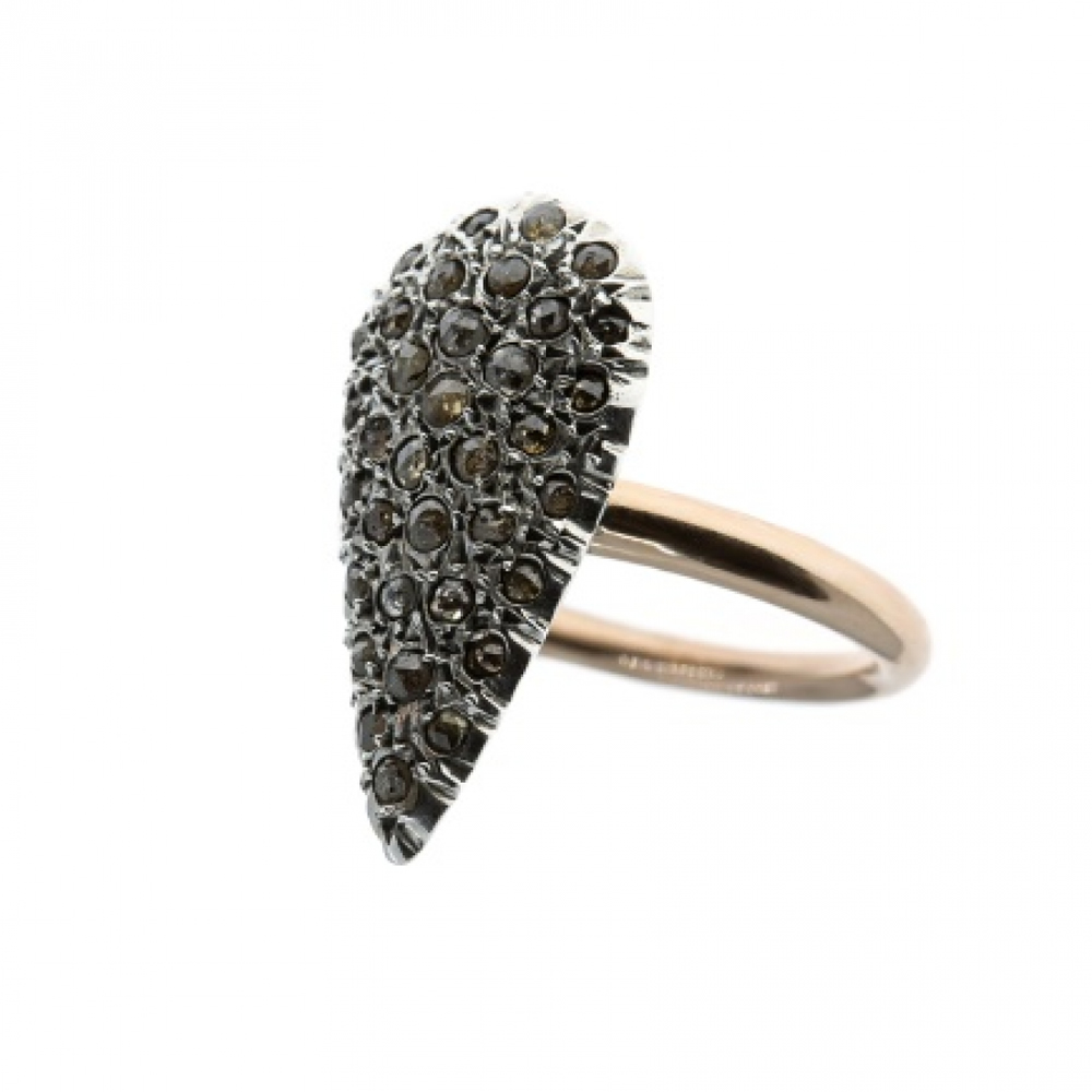 Anello in oro e argento con diamanti PAR.ST.NEW GOC AN