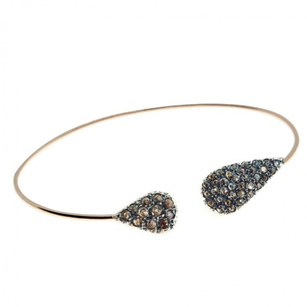 Bracciale in oro e argento con diamanti PAR.ST.NEW GOC BR
