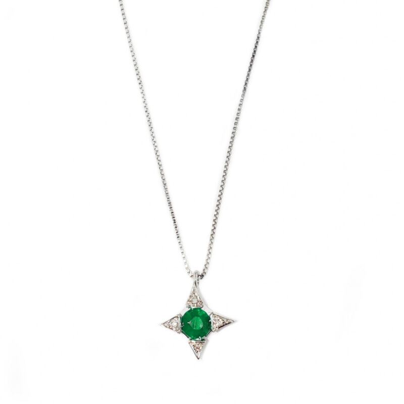 Pendente in oro, diamanti e pietre preziose CION-266