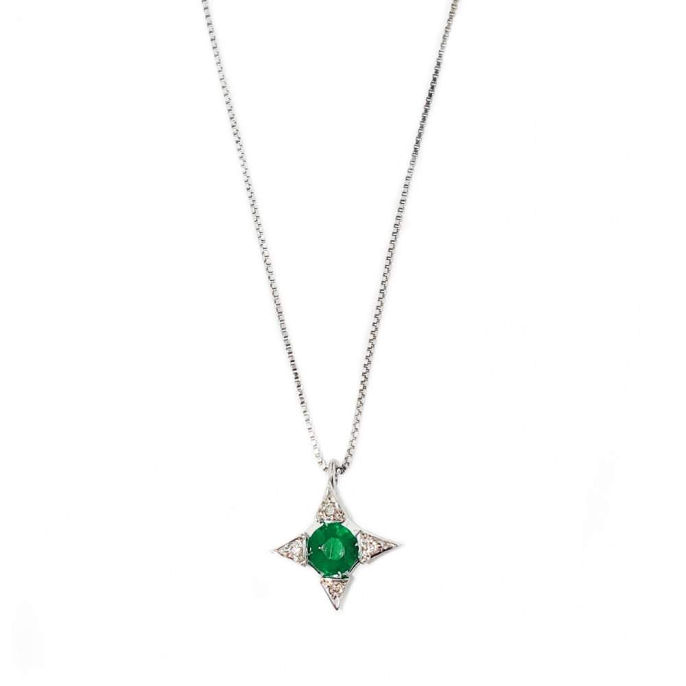 Pendente in oro, diamanti e pietre preziose CION-266