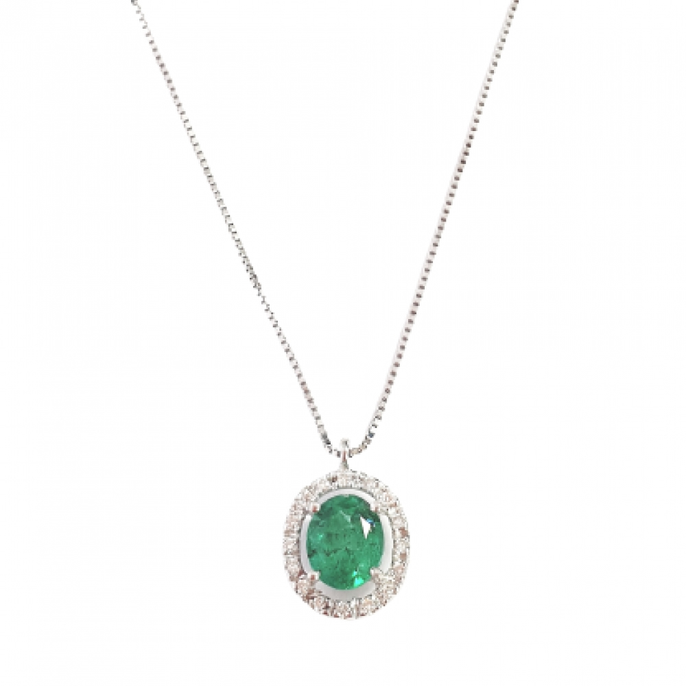 Pendente in oro, diamanti e pietre preziose CION-267