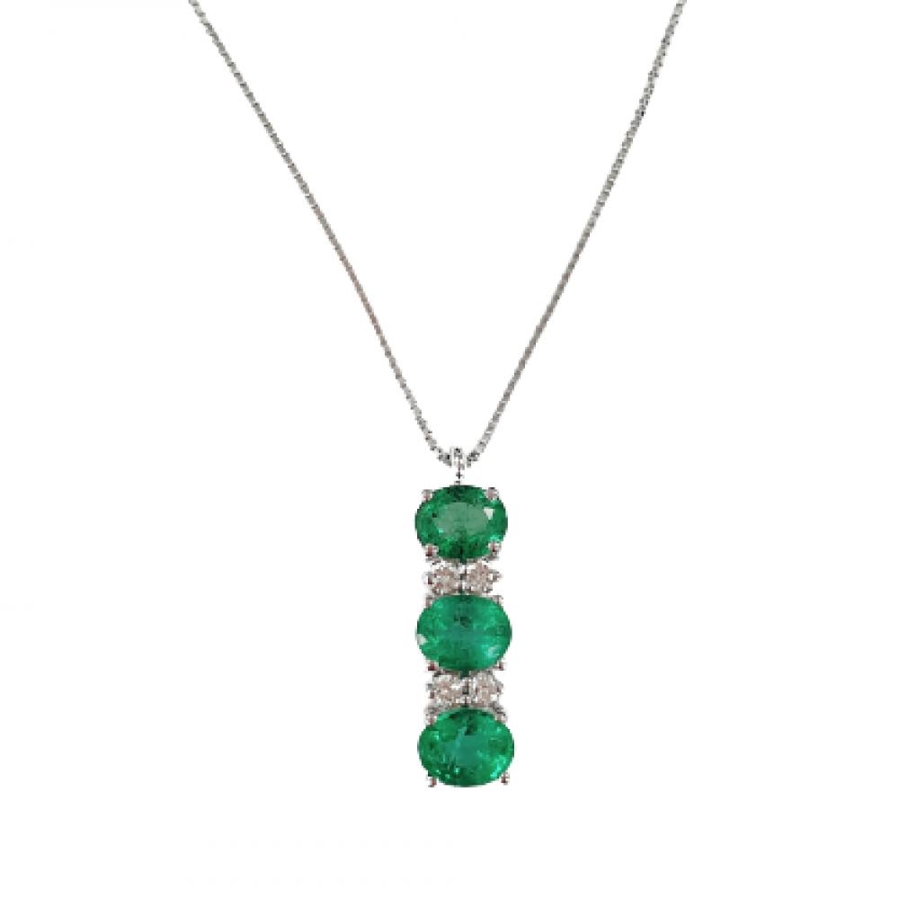 Pendente in oro, diamanti e pietre preziose CION-268