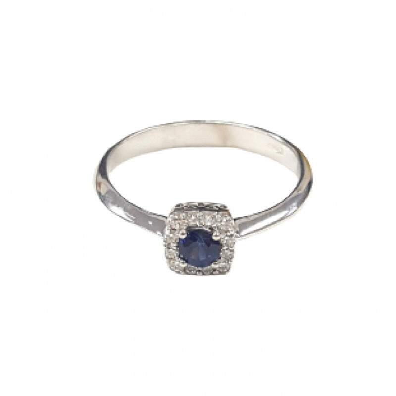 Anello in oro, diamanti e pietre preziose ANF-314