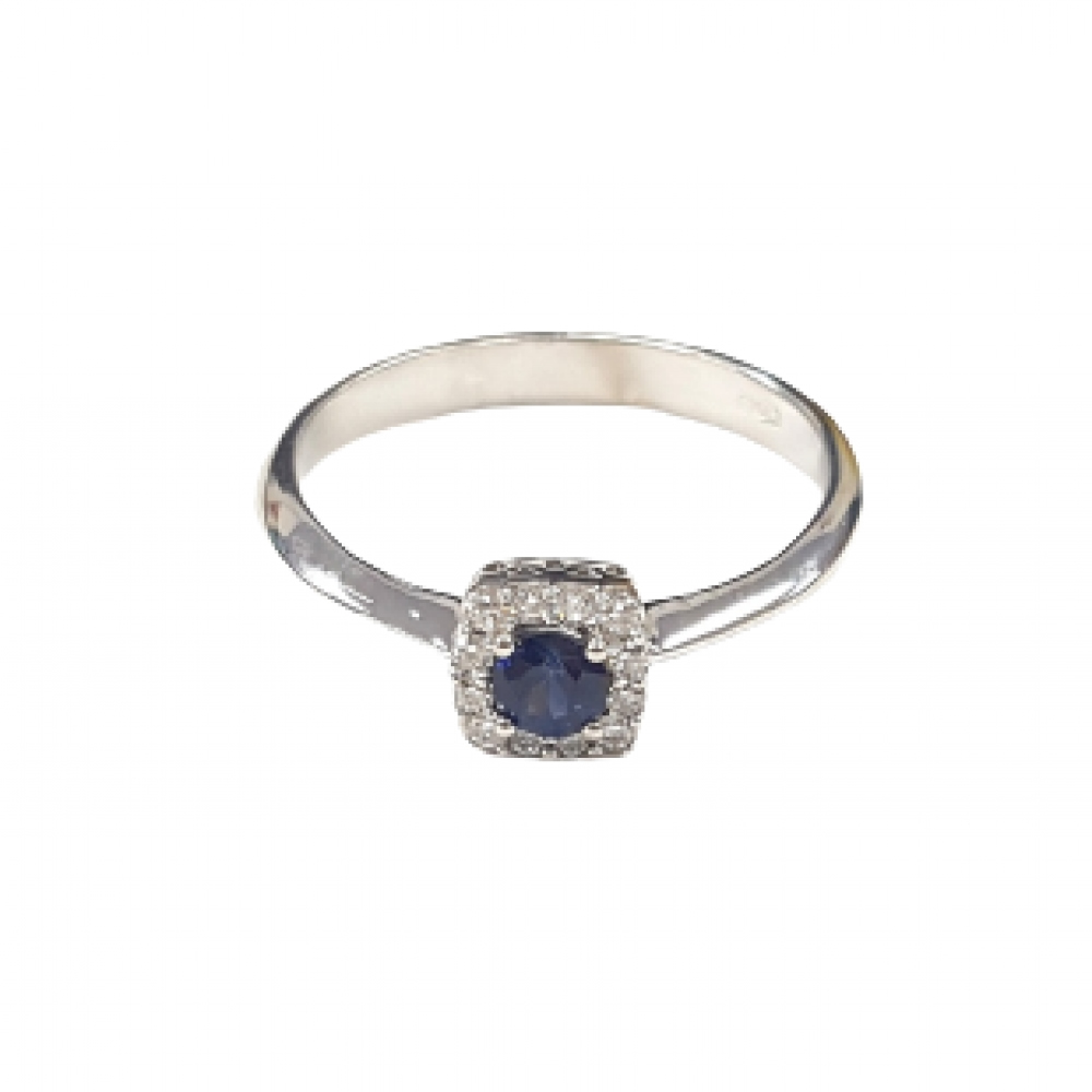 Anello in oro, diamanti e pietre preziose ANF-314