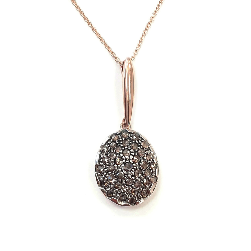Pendente in oro e argento con diamanti ETNA M2 CION