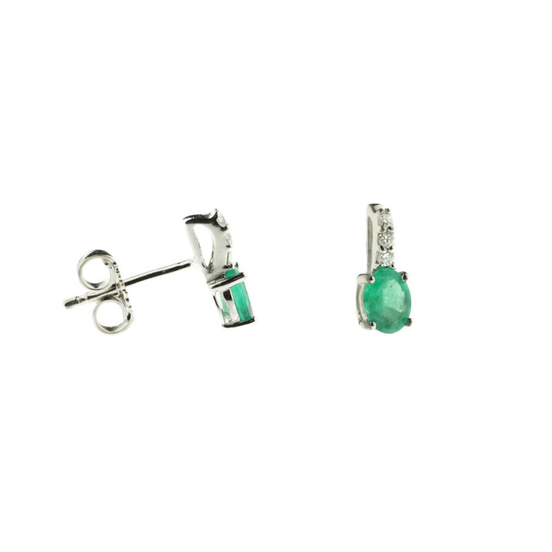 Orecchini in oro con brillanti e smeraldi ORFA-136