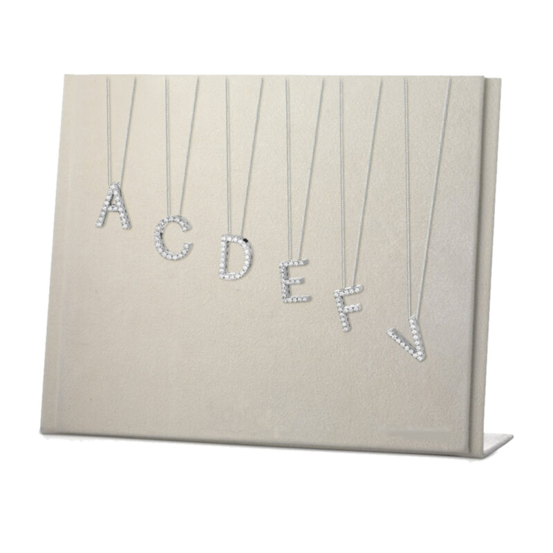 Pendente lettera in oro e diamanti EASY