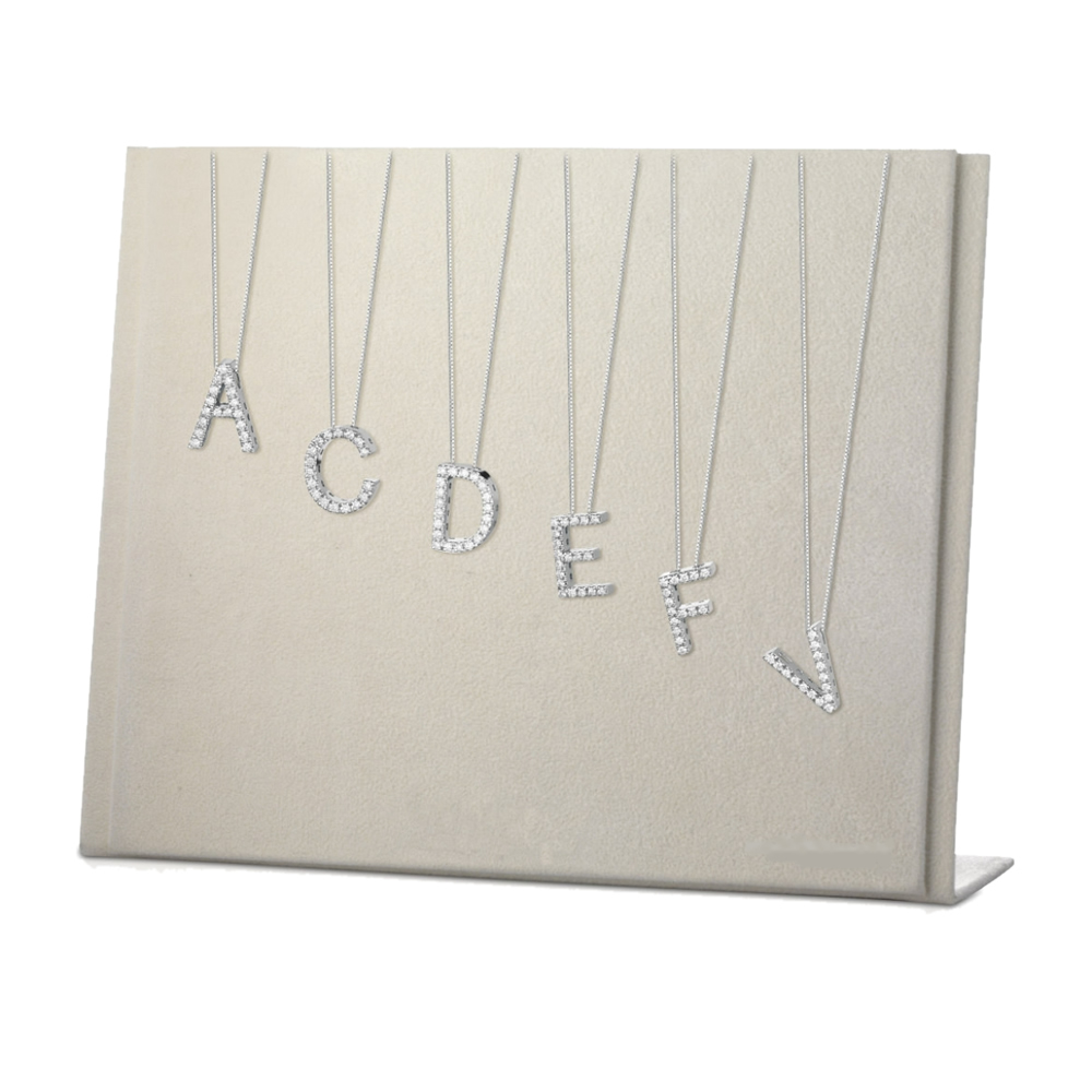 Pendente lettera in oro e diamanti EASY