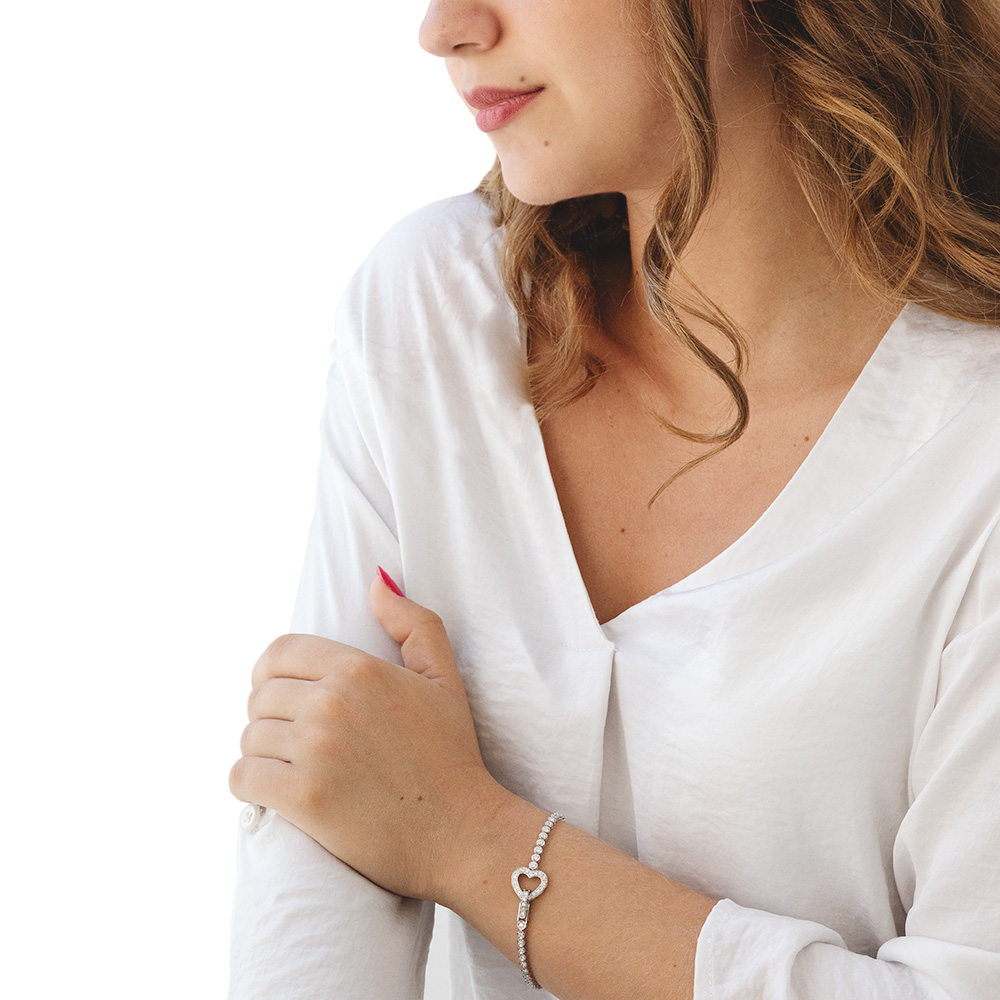 Bracciale in oro e diamanti <br><h6>BR-CUORE</h6> - immagine 7