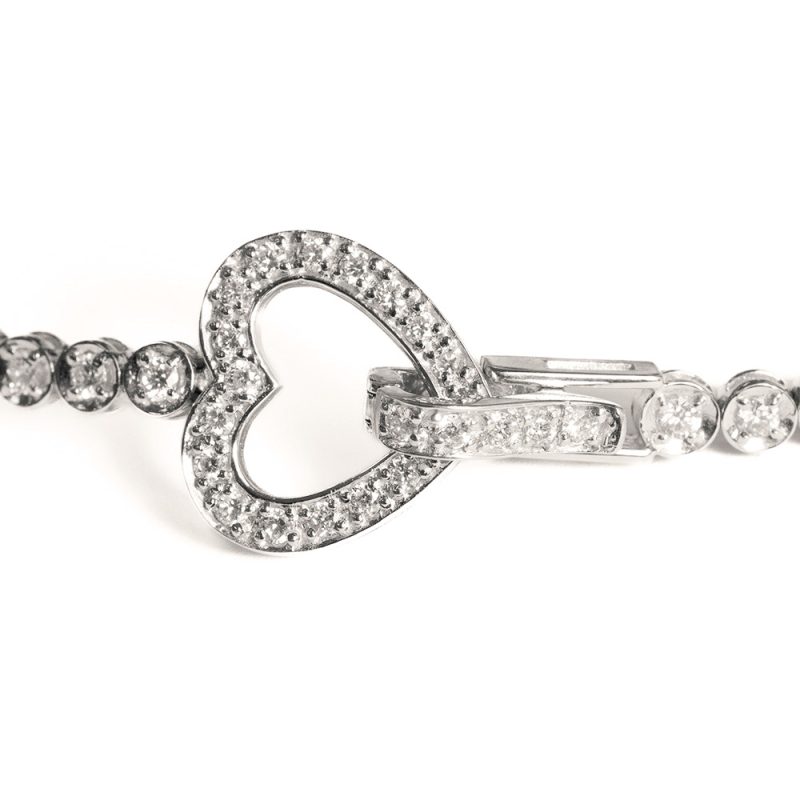 Bracciale in oro e diamanti <br><h6>BR-CUORE</h6> - immagine 2