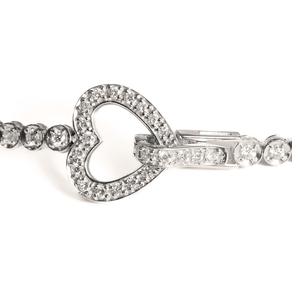 Bracciale in oro e diamanti <br><h6>BR-CUORE</h6> - immagine 2