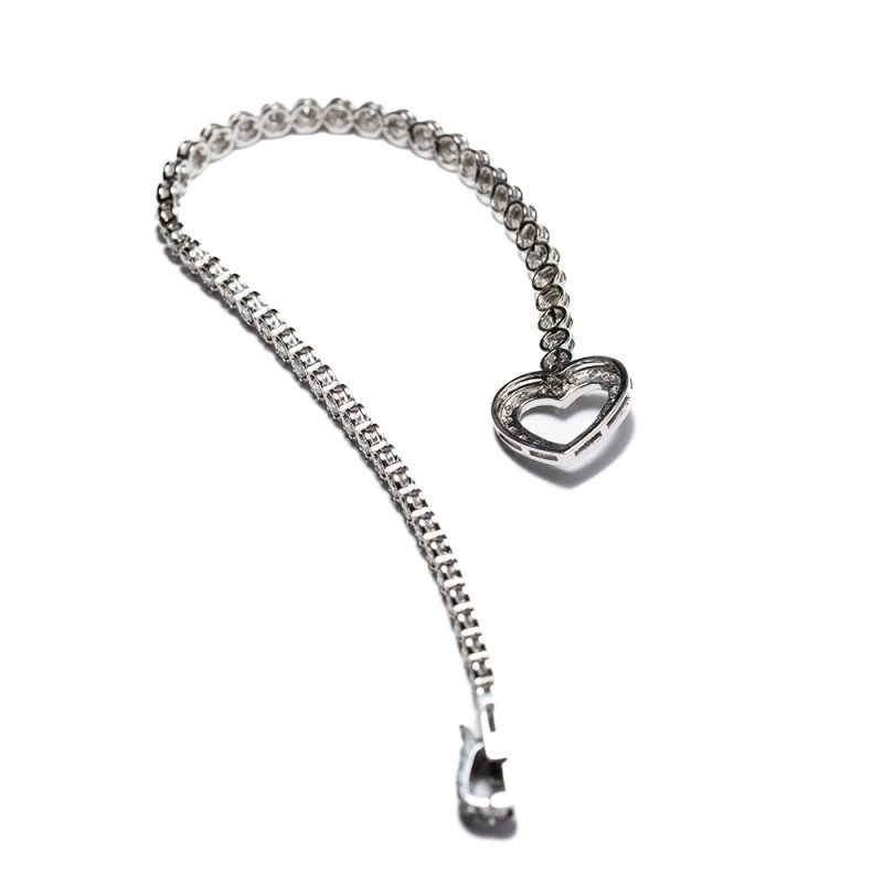 Bracciale in oro e diamanti <br><h6>BR-CUORE</h6> - immagine 4