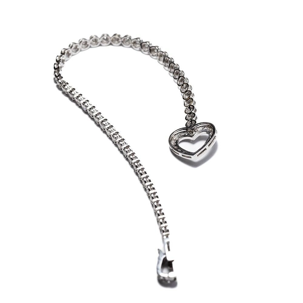 Bracciale in oro e diamanti <br><h6>BR-CUORE</h6> - immagine 4