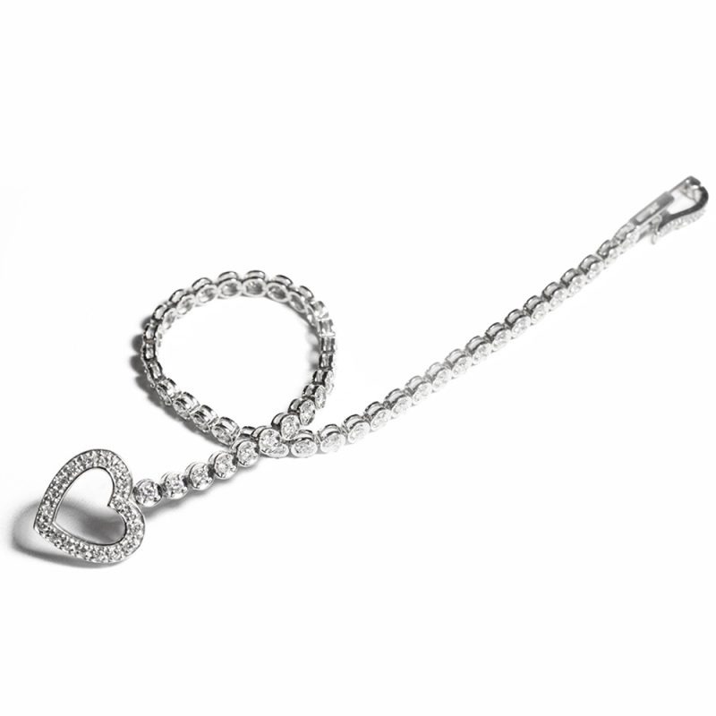 Bracciale in oro e diamanti <br><h6>BR-CUORE</h6> - immagine 6