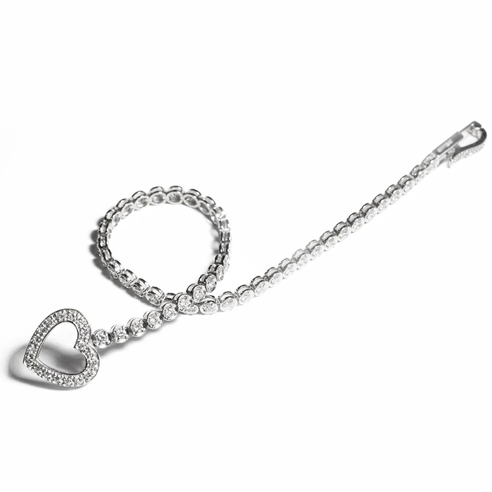 Bracciale in oro e diamanti <br><h6>BR-CUORE</h6> - immagine 6
