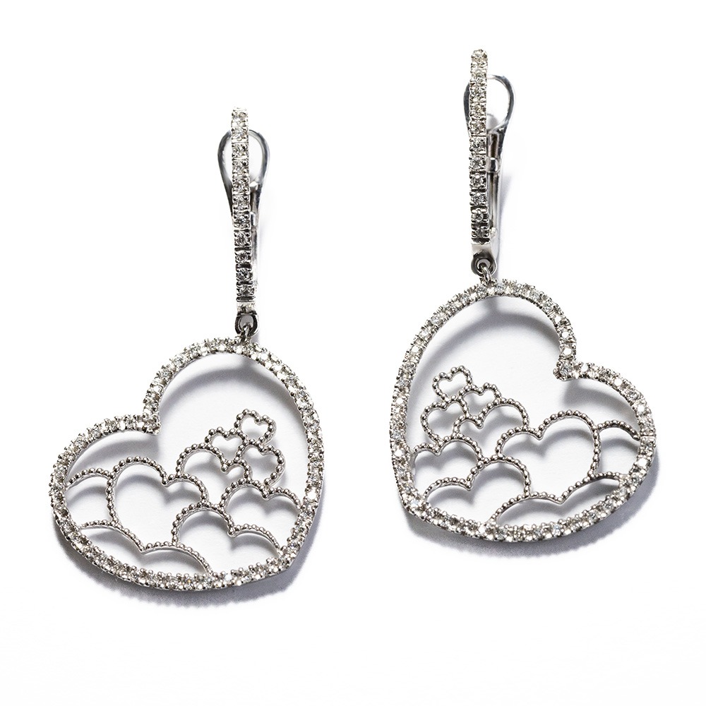 PAVELS Orecchini A Cerchio Glamour, Argento 925 Placcato Oro 18k, Con Zirconi Bianchi, Confezione Regalo