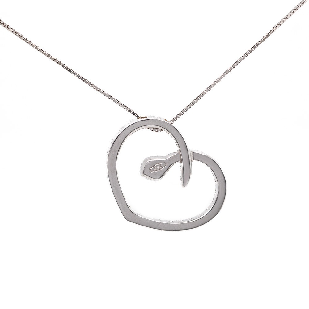 Ciondolo a forma di cuore, in oro e brillanti <br><h6>CION-073</h6> - immagine 2