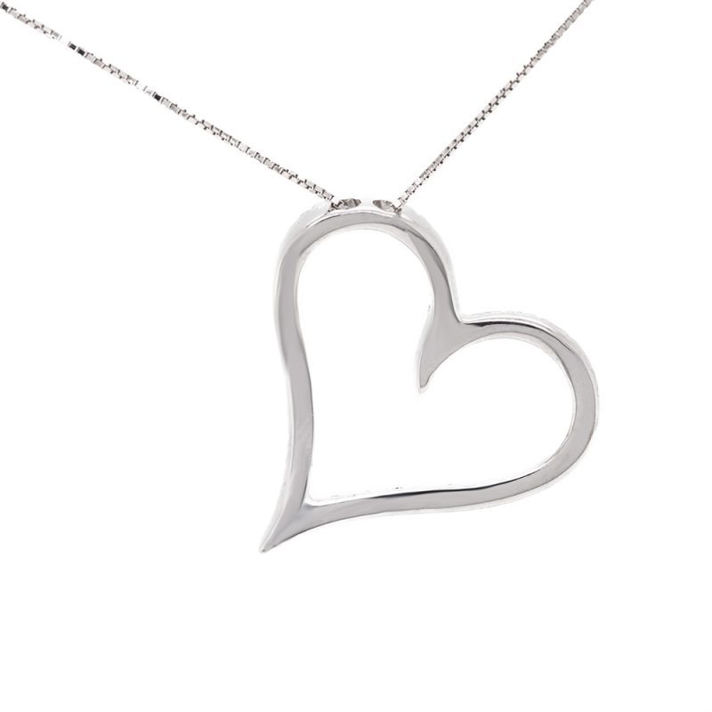 Ciondolo a forma di cuore, in oro e brillanti <br><h6>CION-083</h6> - immagine 2
