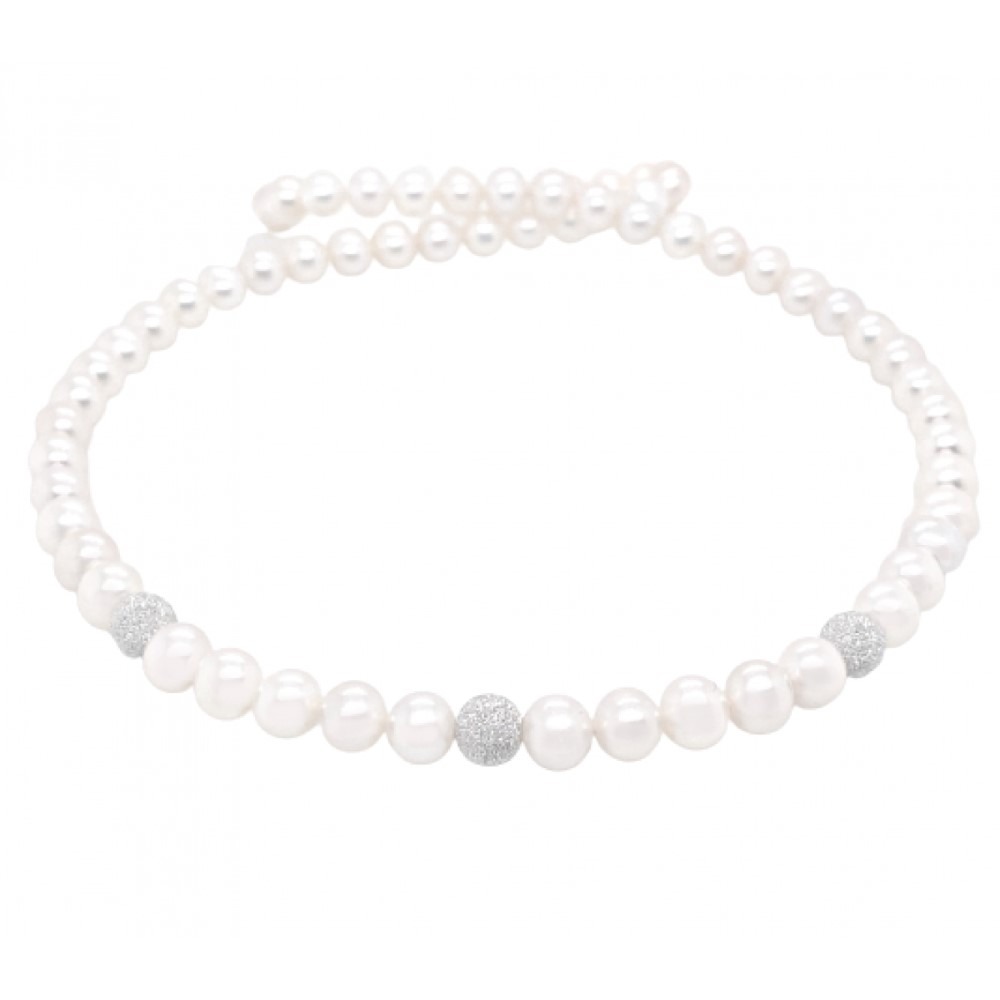 Collana di perle in oro COL PERLE-005