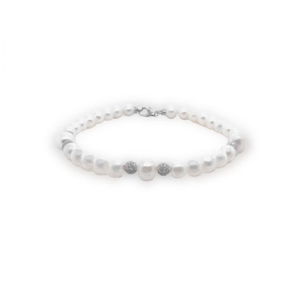 Bracciale di perle in oro BR PERLE-001