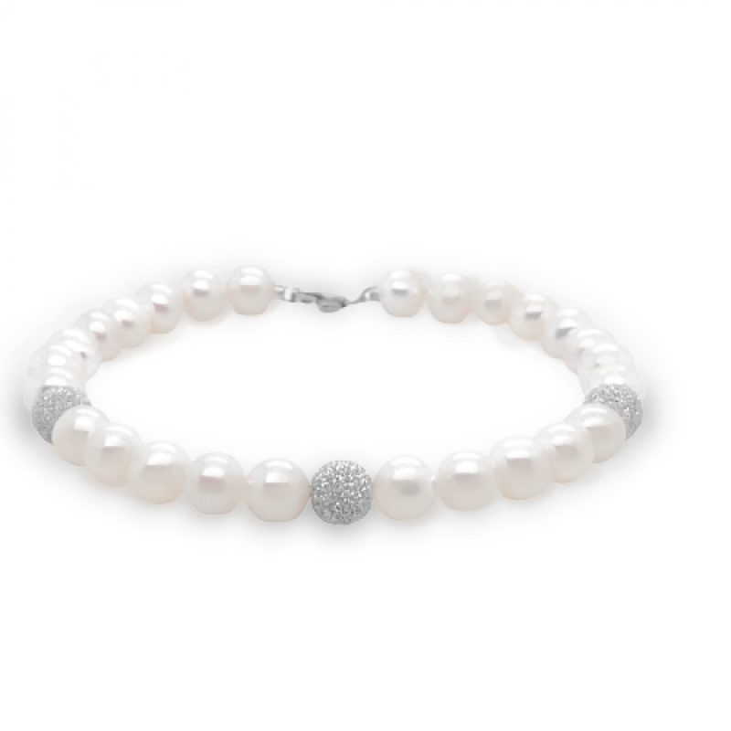 Bracciale di perle in oro BR PERLE-004