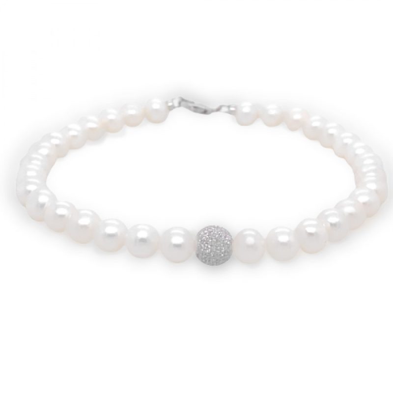 Bracciale di perle in oro BR PERLE-005