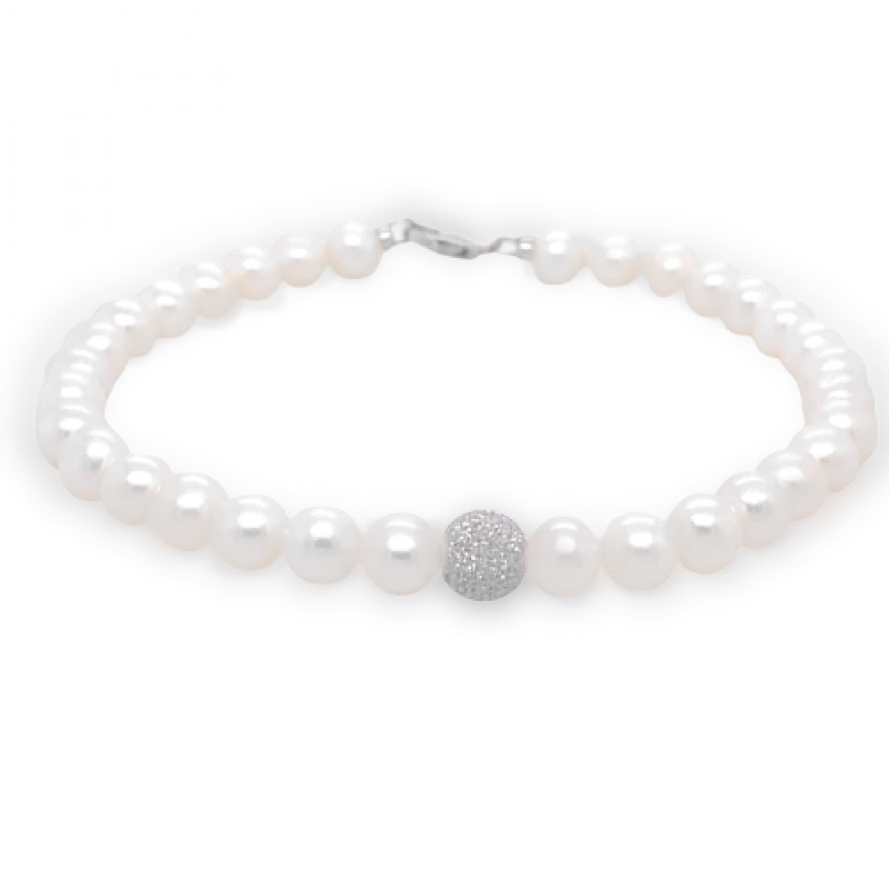 Bracciale di perle in oro BR PERLE-005