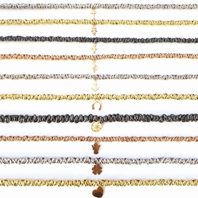 Bracciale in Argento con Charm in Oro <br><h6>WE-BR</h6> - immagine 2