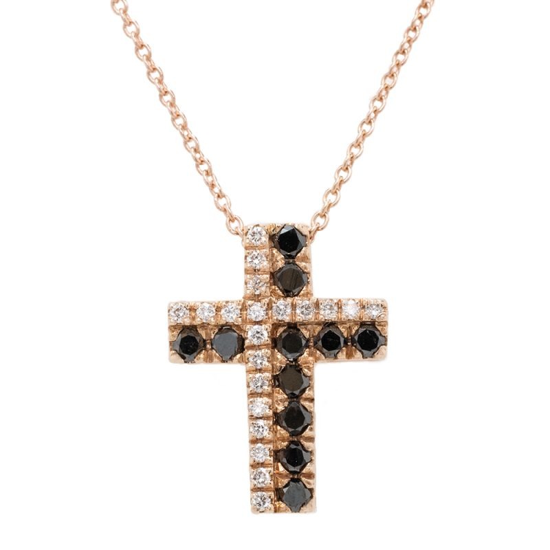 Croce in oro e diamanti CRO-286