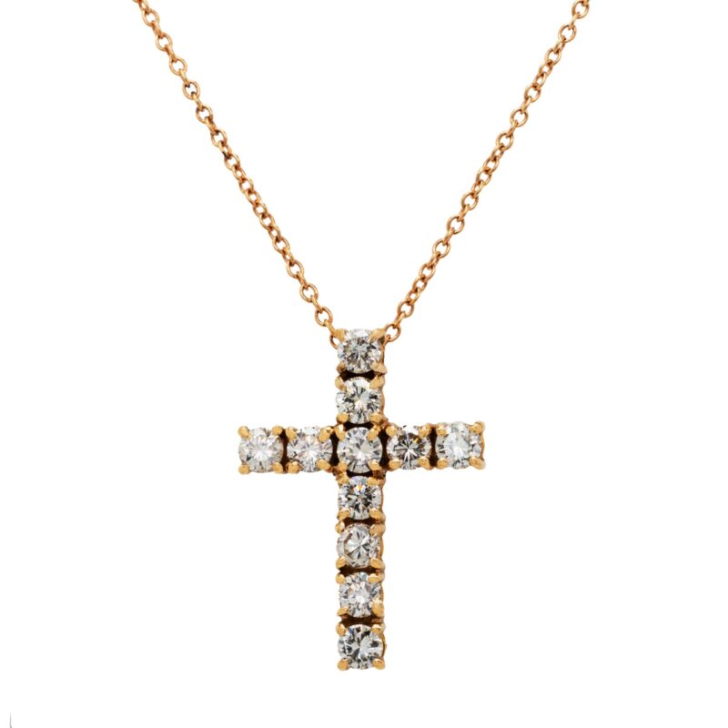 Croce in oro e diamanti CRO-FILO