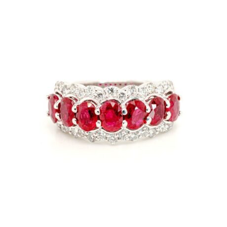 ANELLO-FANCS-V.-CON-5-PIETRE-DI-RUBINO-E-DIAMANTI-IN-ORO-18KT-FRONTALE-