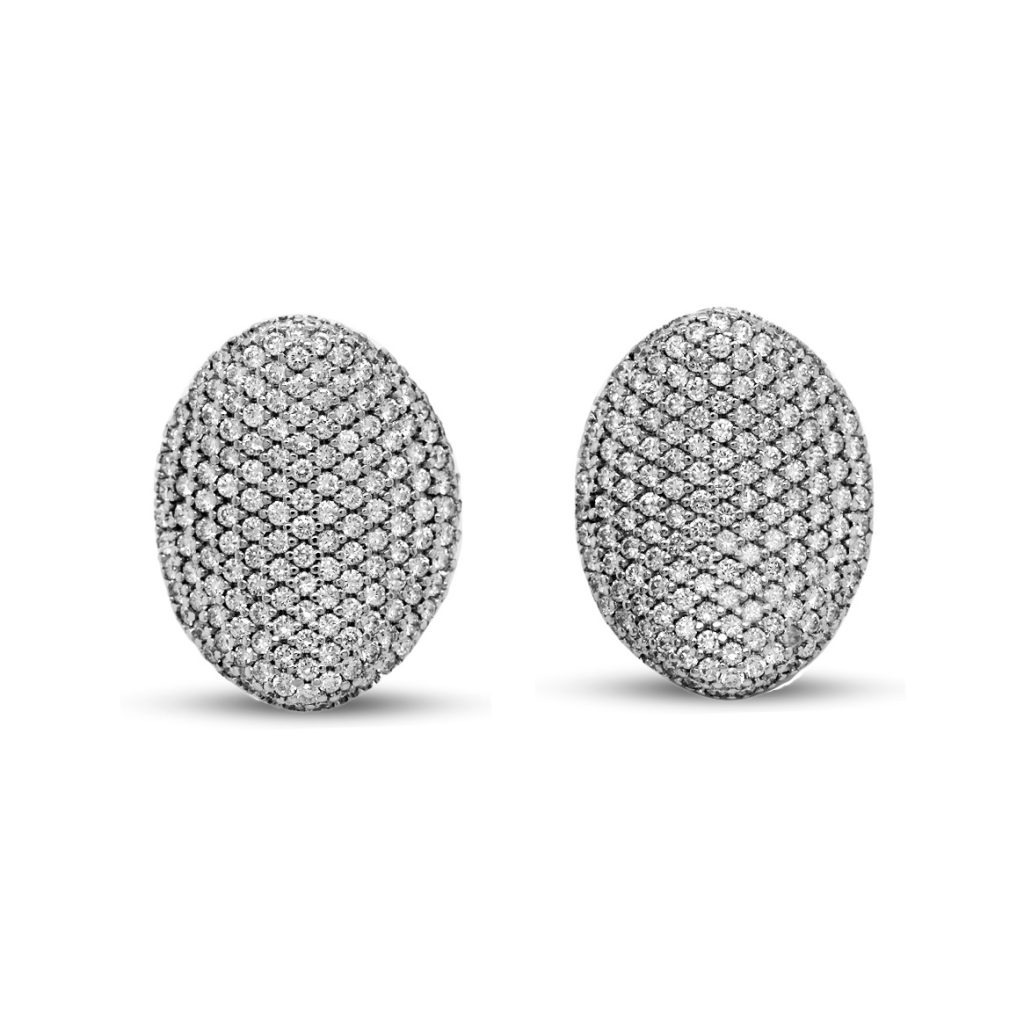 Orecchini in oro bianco e brillanti ORDI-3063