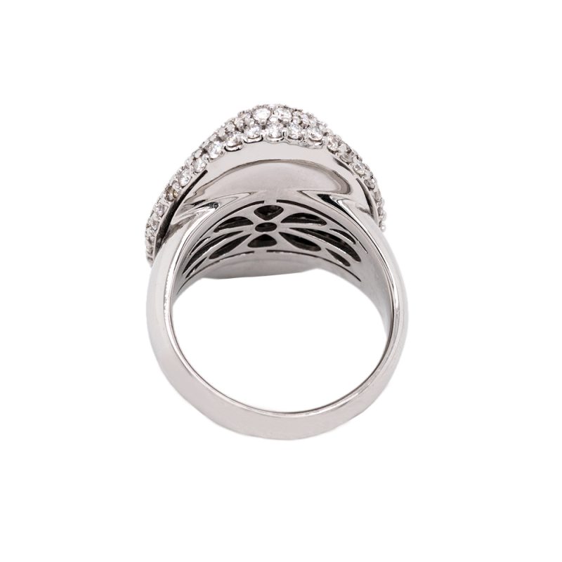 Anello in oro bianco con diamanti<br><h6>ANF-453</h6> - immagine 3