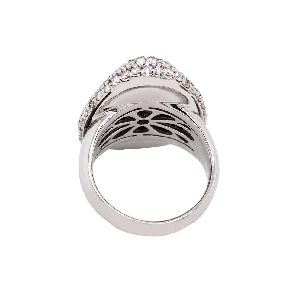 Anello in oro bianco con diamanti<br><h6>ANF-453</h6> - immagine 3