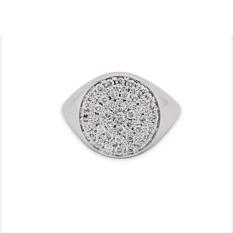 Anello Chevalier in Oro con Diamanti <br><h6>MIGN-009</h6> - immagine 2