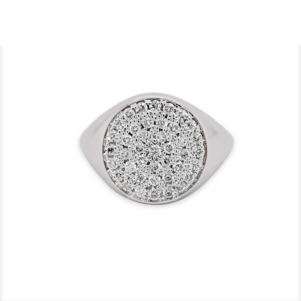 Anello Chevalier in Oro con Diamanti <br><h6>MIGN-009</h6> - immagine 2