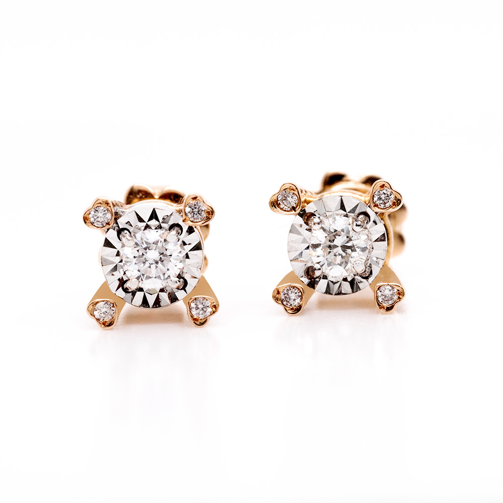 Orecchini in Oro e Diamanti <br><h6>ORDI-PL 15</h6>